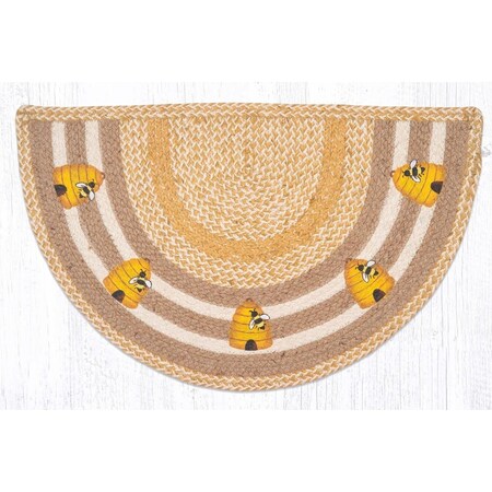 Palacedesigns 18 x 29 in. Beehive Printed Slice Rug PA2846082